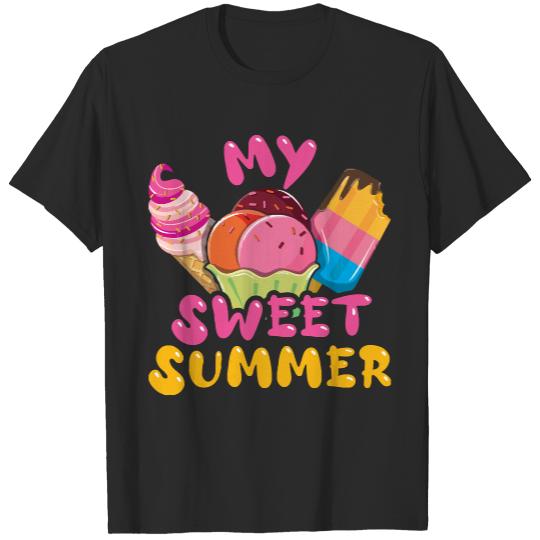 Ocean T Shirt Dessert Sweet Beach 2022 Tropical Hello Summer T Shirt_ T-Shirts