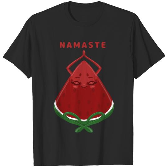 Meditation Watermelon Cartoon  Shirt Namaste watermelon   1242 T-Shirts