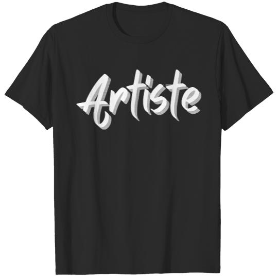 Artist T- Shirt Artiste Design T- Shirt T-Shirts