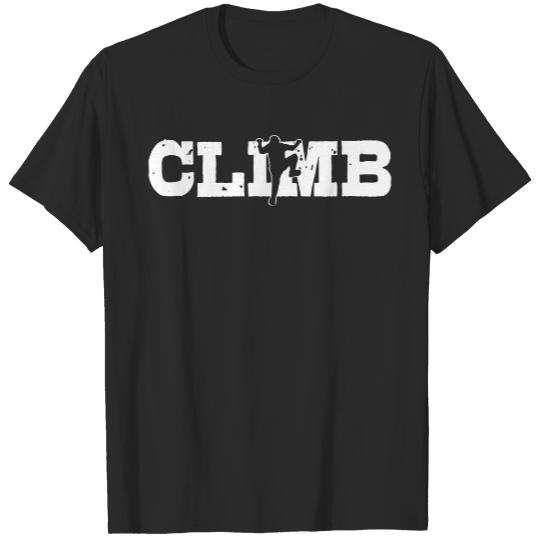 Climbing Instructor T-ShirtClimb Climber Climbing Rocky Mountains Rope Gift T-Shirt T-Shirts