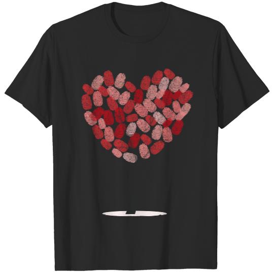 Heart Tree With Finger Prints Heart tree with finger prints T-Shirts