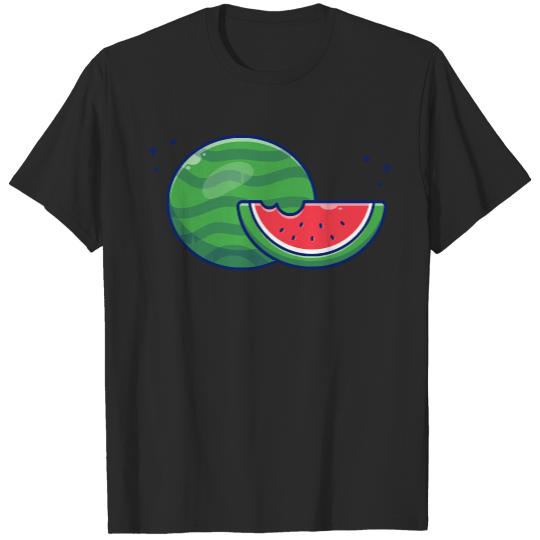 Watermelon  Shirt Watermelon And Slices Of Watermelon Cartoon   2128 T-Shirts