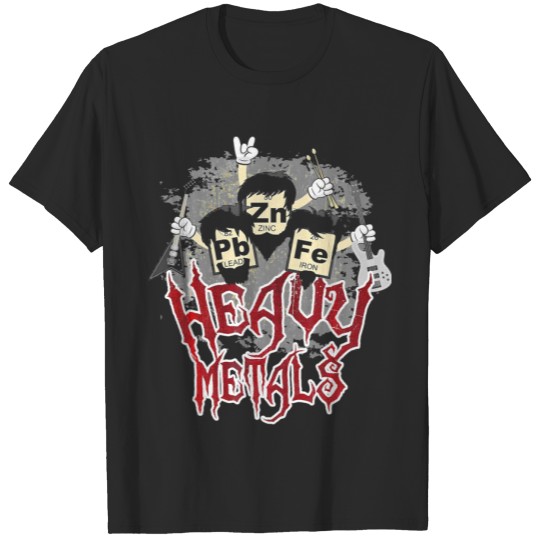 Heavy Metals Chemistry Rock Musician Science Nerd T-Shirts