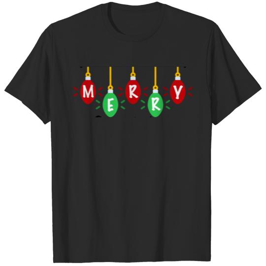 Merry Christmas - christmas lights T-Shirts