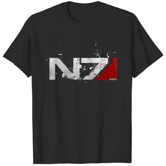 Mass Effect Distressed N7 T-Shirts
