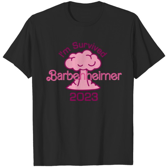 I'm survived barbenheimer 2023, Barbenheimer barbie movie oppenheimer T-shirts T-Shirts