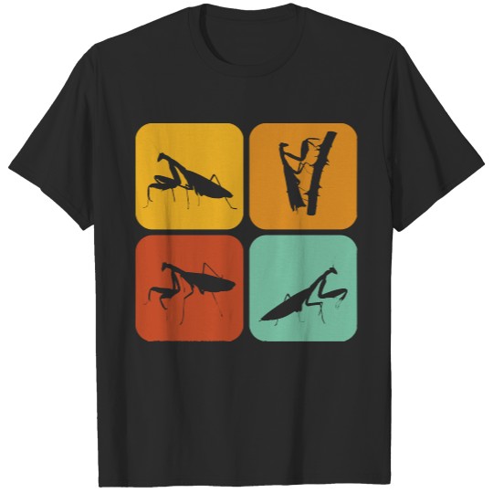 Mantis T Shirt Retro Mantis I Aesthetic I Insect I Praying Mantis T Shirt T-Shirts