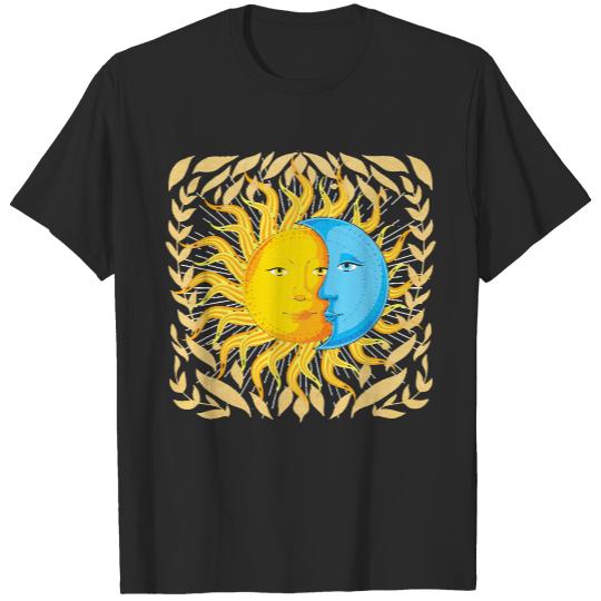 Astronomy T- Shirt Celestial Bodies Sun Astrology Lover Moon Astronomy T- Shirt T-Shirts