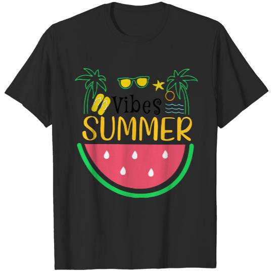 Summer T- Shirtsummer vibes, Hello Summer, Watermelon, beach vibes, Summer lovers T- Shirt T-Shirts