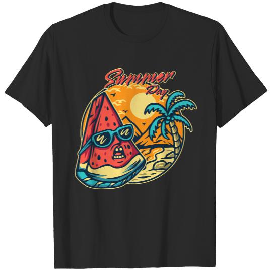 Watermelon Summer Beach Vacation T- Shirt Watermelon Summer Beach Vacation T- Shirt T-Shirts
