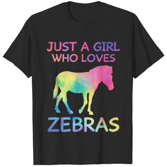 Graphnodetag0x000056194171a9c0 T- Shirt Just A Girl Who Loves Zebras T- Shirt T-Shirts