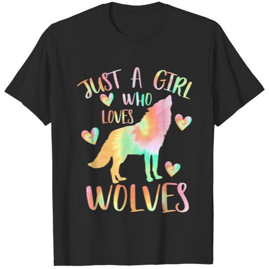 Just A Girl Who Loves Wolves T- Shirt Just a girl who loves wolves T- Shirt (25) T-Shirts