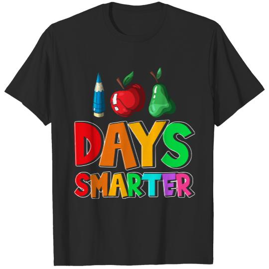 100 Days Smarter T- Shirt100 Days Smarter 100th Day of School T- Shirt T-Shirts