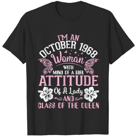 Birthday 52 Years Was Born In Oct T-Shirts