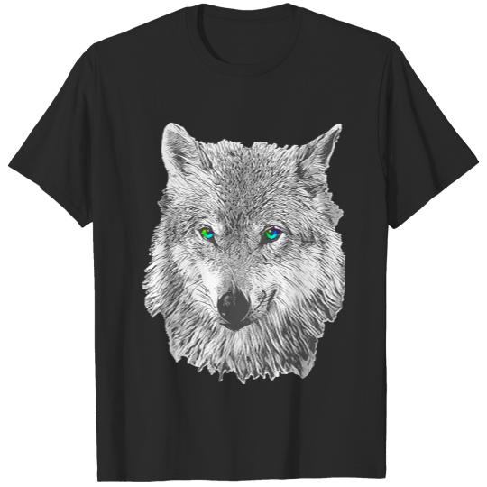 Just A Girl Who Loves Wolves T- Shirt Wolf face T- Shirt (1) T-Shirts