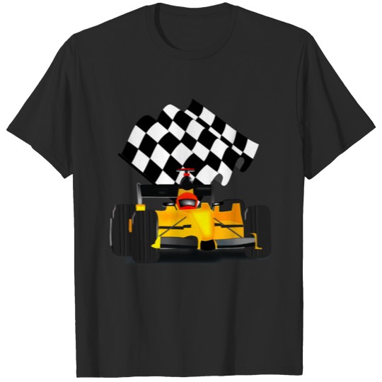 Yellow Race Car T-shirt