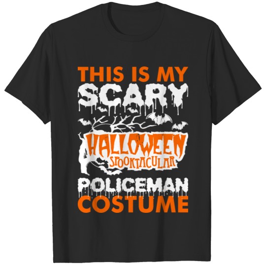 MyMy Scary Halloween Spooktacular Policeman Costum T-shirt