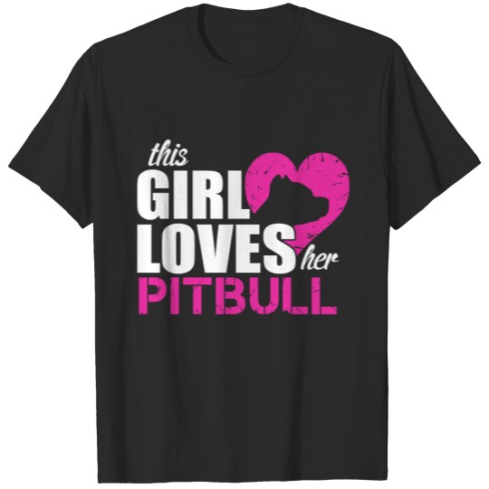 Girl Love Pitbull T-shirt