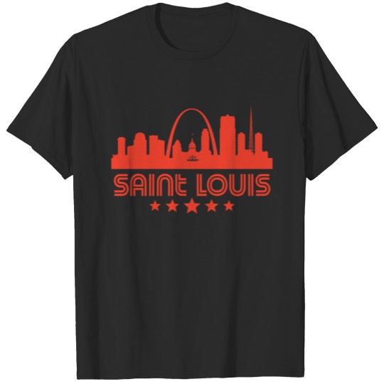 Retro Saint Louis Skyline T-shirt