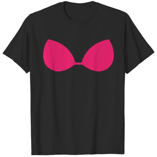 Pink bikini top icon T-shirt