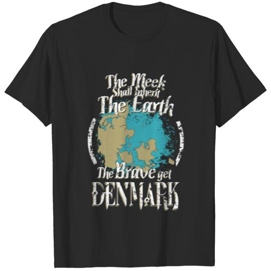 The brave get Denmark - The meek inherit the ear T-shirt