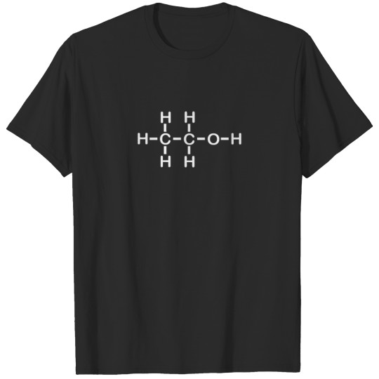 Alcohol Molecule Formula T-shirt