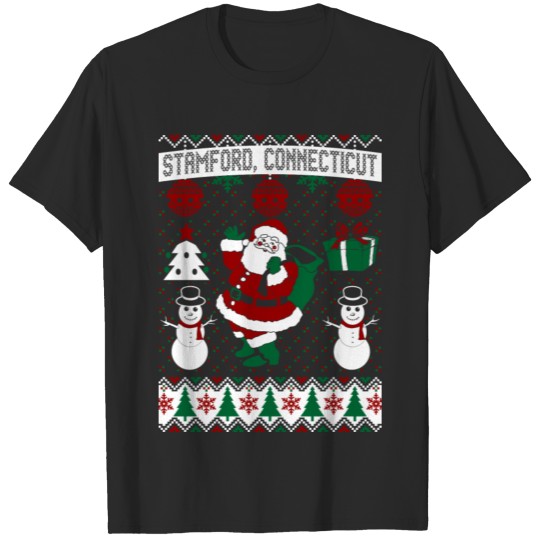 Christmas Ugly Sweater Stamford Connecticut T-shirt