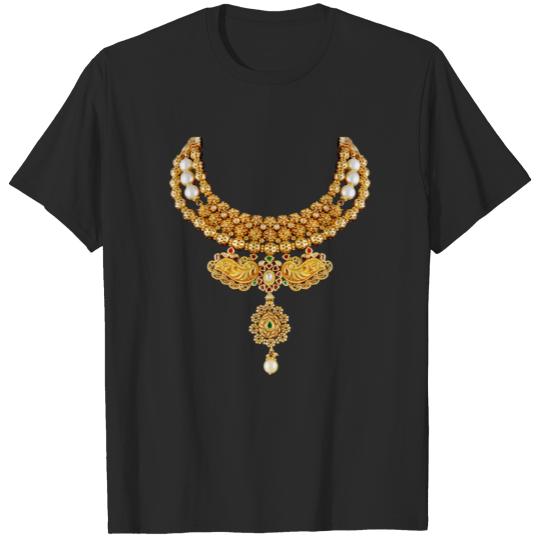 indian necklace jewelry gemstone bling tshirt / cu T-shirt