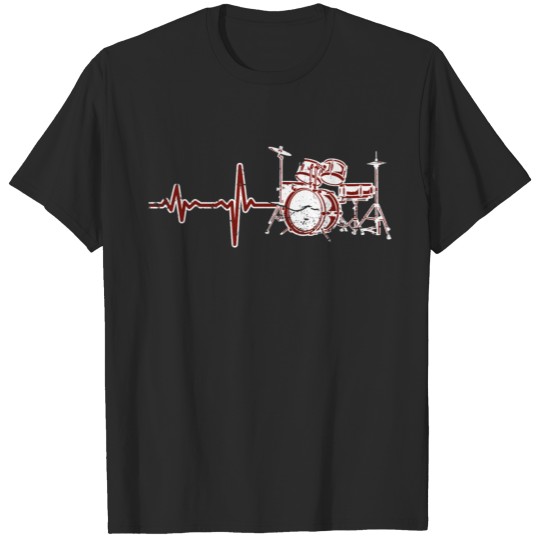 gift heartbeat drums T-shirt