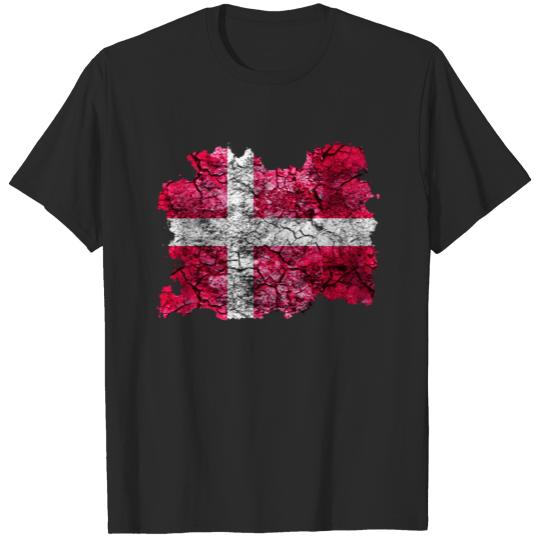 Denmark Vintage Flag T-shirt