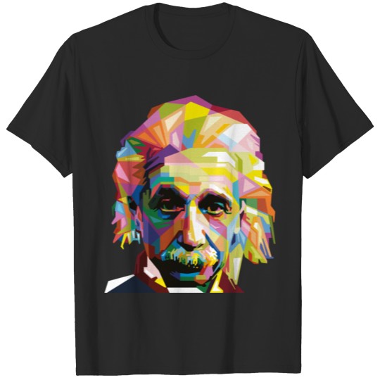 Albert Einstein scientist abstract vector image T-shirt