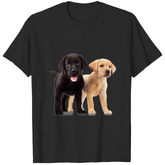 Black and White Lab Puppies T-shirt
