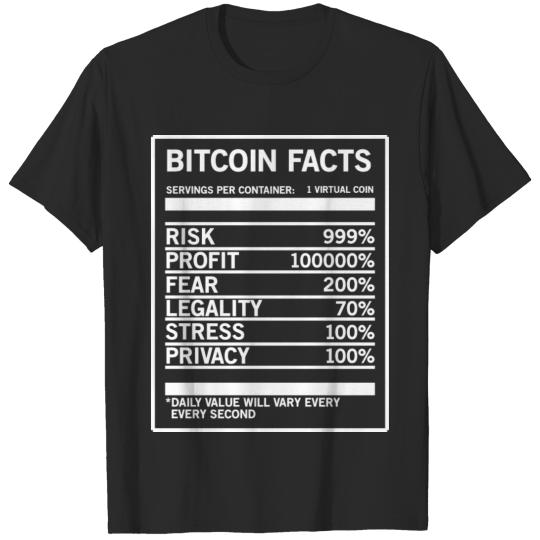 Bitcoin Facts Funny Bitcoin Gift T-shirt T-shirt
