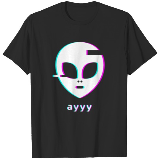 Ayyy - Aesthetic Meme Vaporwave Alien T-shirt