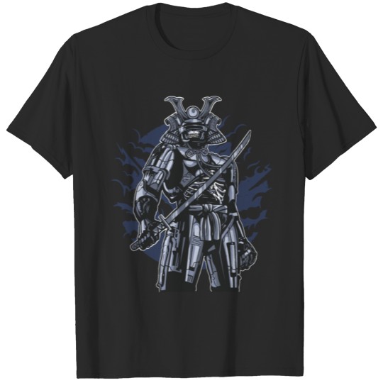Samurai Robot Skull T-shirt