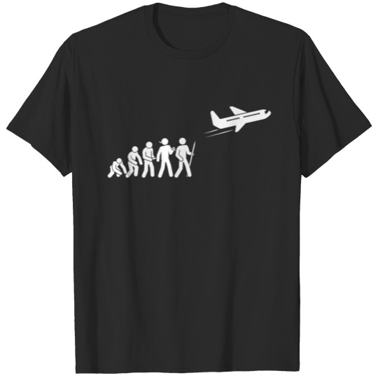 Evolution Of An Airplane Pilot T-shirt