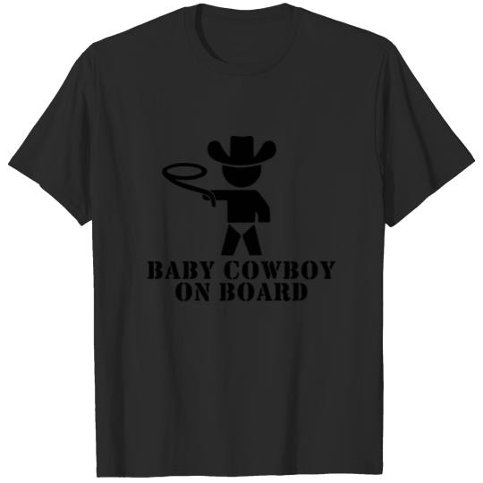 Baby cowboy on board T-shirt