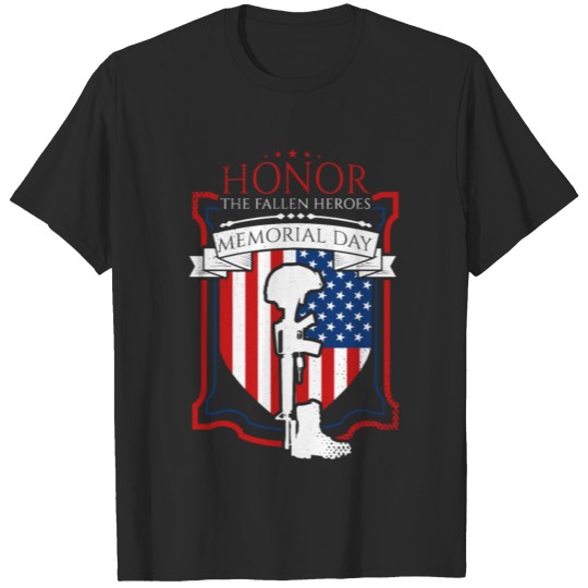 Honor The Fallen Heroes Memorial Day T-shirt