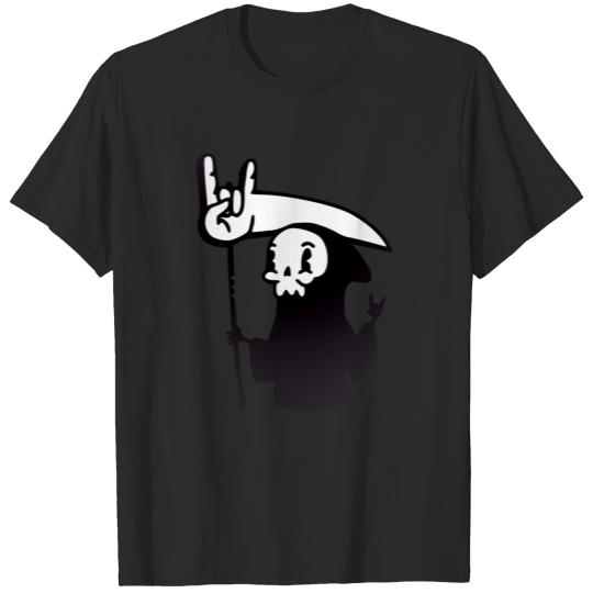 Funny Cute Death Metal Grim Reaper Art T-shirt