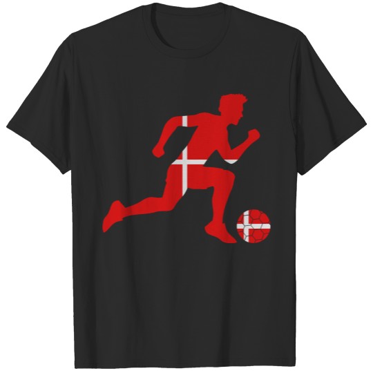 denmark denmark striker striker goalie attack run T-shirt