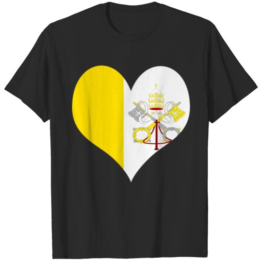 Heart Vatican Love country europe gift idea T-shirt