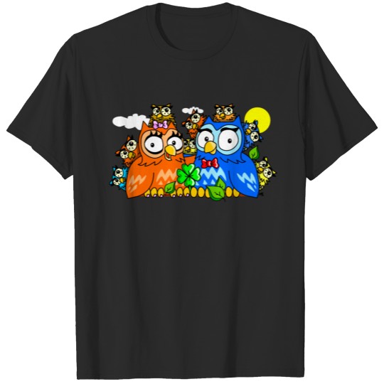 owl family (MK) T-shirt