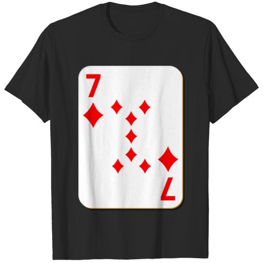 playing card 7 diamonds T-shirt