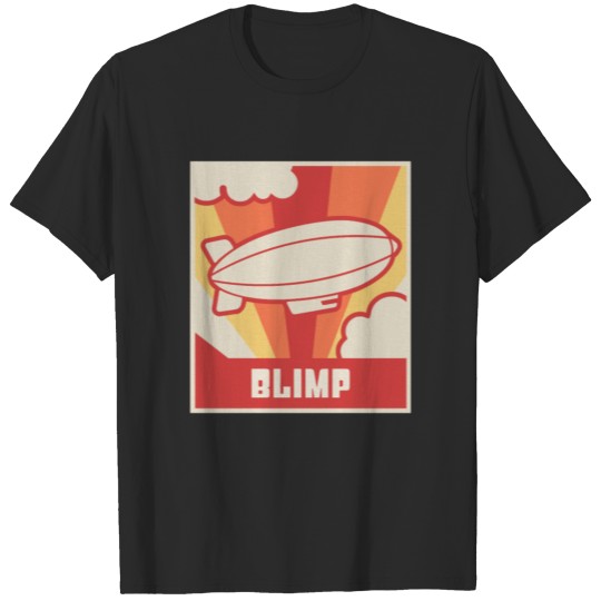 Retro Vintage Dirigible Airship Blimp T-shirt