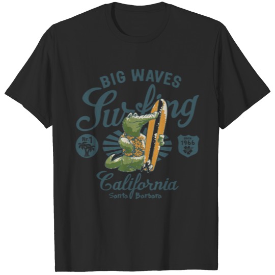 Surfers Surfing Surferboy Crocodile T-shirt