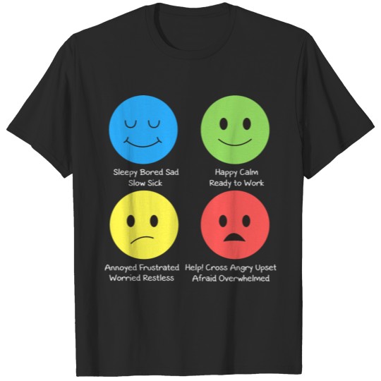 Funny ADHD - Sleepy Happy Annoyed Help - Condition T-shirt