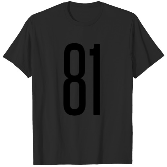 Tall number 81 T-shirt