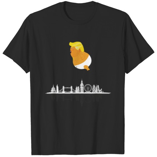 Trump with Baby Blimp Funny T Shirt T-shirt