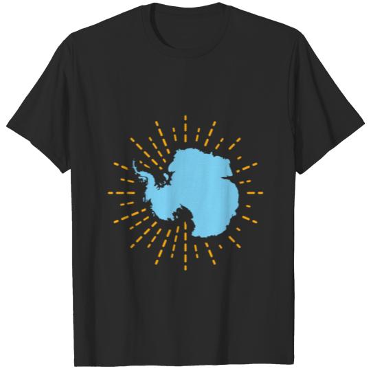 Antarctic continent ice T-shirt