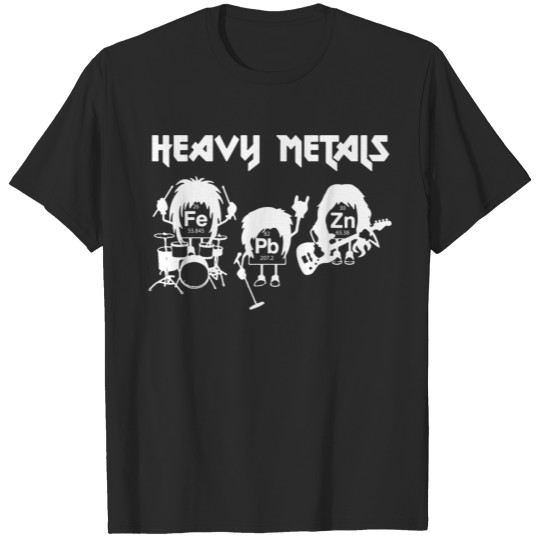 Heavy Metals Chemist Elements Periodic Table Funny T-shirt